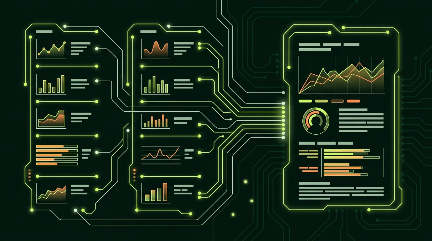 AI ads automation daily summary merging two network reports into one